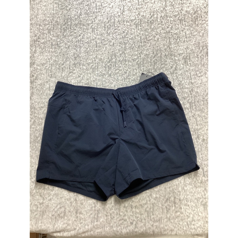 VRST Mens 5 Inch Everyday Short SS Darker Ardosia Seersucker Blue XXL NEW